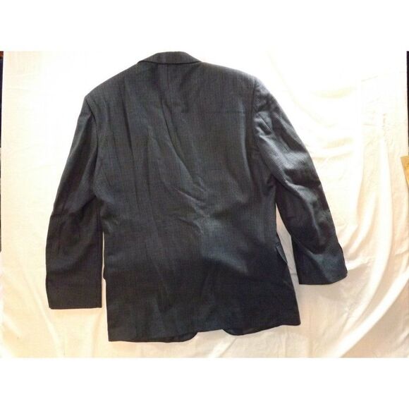 Oscar De La Renta Blazer Men Sz 40 R 2 Button Blue Tweed Long‎ Sleeve - Picture 5 of 7